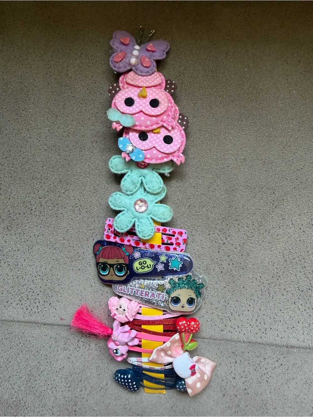 6/$20 ⭐️ Assorted Kids Hair Clip Set with Pink, Mint & Multicolor Accents